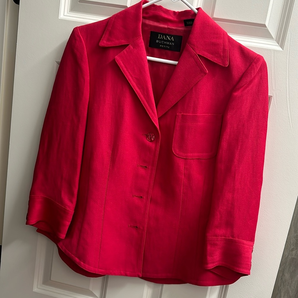 Dana Bachman petite size 10 linen blazer